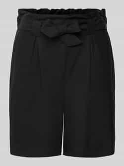 Tom Tailor Denim Relaxed fit korte broek van lyocell in paperbaglook