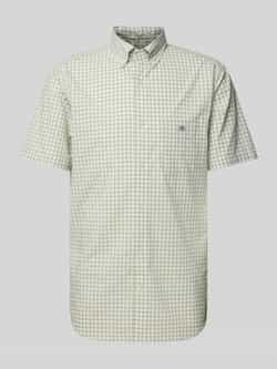 Gant Overhemd met korte mouwen Regular Fit Gingham Poplin Overhemd slijtvast easy care geruit