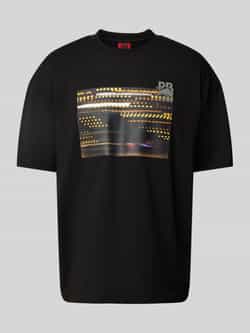 HUGO T-shirt met motiefprint model 'Daveley'