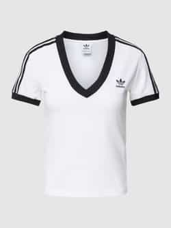 Adidas Originals 3-Stripes V-Neck Slim-fit T-shirt