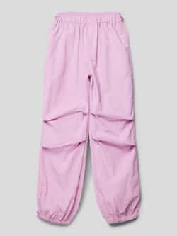 S.Oliver loose fit broek roze Meisjes Polyamide Effen 140