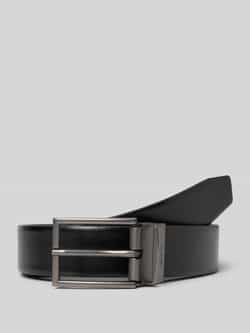 Boss Leren riem met gegraveerd label model 'Otano'
