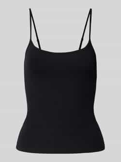 Review Top met bandjes in effen design