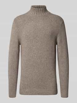 Profuomo Wollen pullover met opstaande kraag