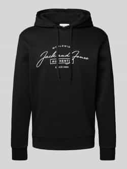 jack & jones Hoodie met labelprint model 'FERRIS'