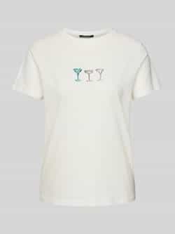 Comma T-shirt met motiefprint
