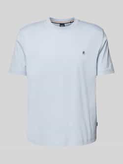 Hugo Boss Blauw T-shirt met Double B-monogram Blue Heren