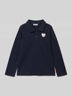 Steiff Regular fit shirt met lange mouwen en logostitching