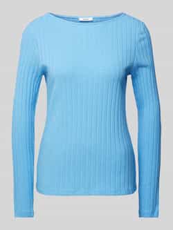Opus Shirt met lange mouwen en ronde hals model 'Sovke'