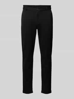 Lindbergh Slim fit stoffen broek met verkort model