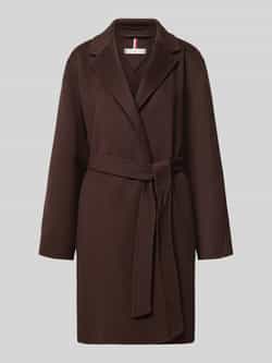 Tommy Hilfiger Regular fit lange jas van wolmix