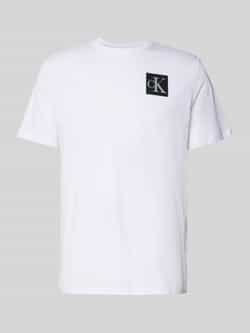 Calvin Klein Jeans Regular fit T-shirt van puur katoen met logoprint