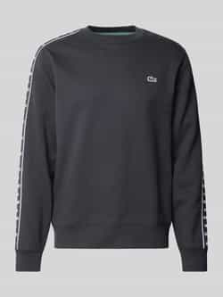 Lacoste Heren Sweatshirt met Logobanden Black Heren