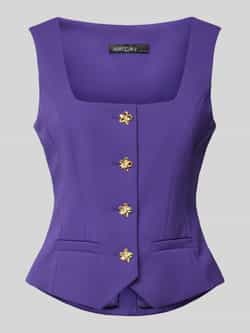 Marc Cain Gilet met vierkante hals