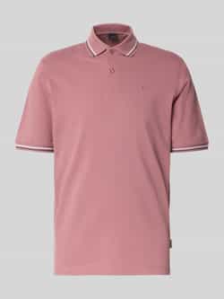 Bugatti Poloshirt met korte knoopsluiting