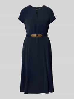Lauren Ralph Lauren Knielange jurk met tailleriem