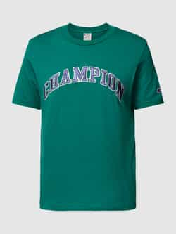 Champion T-shirt met label- en logostitching model 'Rochester'