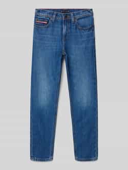 Tommy Hilfiger Teens Straight fit jeans van een mix van katoen en lyocell model 'SCANTON'