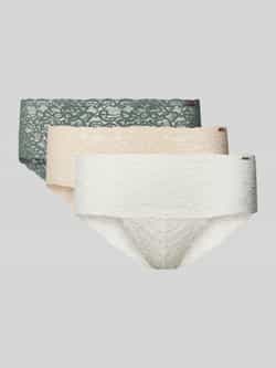 Dorina Slip van kant in comfortabel design in een set van 3 stuks model 'LANA'