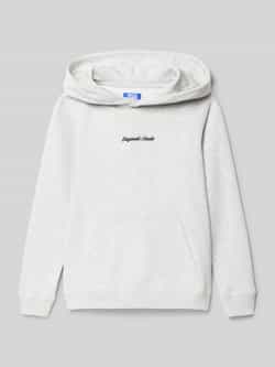 Jack & jones Hoodie met labelstitching en kangoeroezak