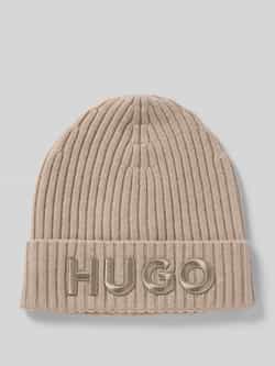 HUGO Muts van zuivere wol model 'UNISEX'