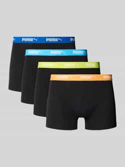 Puma Boxershort met elastische logoband in een set van 4 stuks