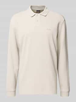 Boss Orange Regular fit poloshirt van katoenmix model 'PETEMPESTOLONG'