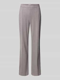 Christian Berg Woman Flared stoffen broek met vaste persplooien