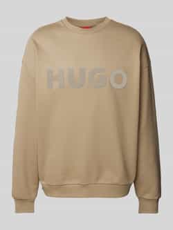HUGO Sweatshirt met labelprint model 'Dinex'