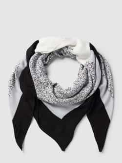 Calvin Klein sjaal Geo Minimal Scarf wit zwart