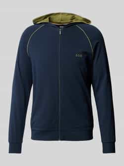 Boss Sweatjack met labelstitching model 'Mix&Match'