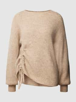 Copenhagen Muse Gebreide pullover met plooien opzij model 'IBRA'