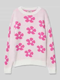 Only Regular fit gebreide pullover met bloemenmotief model 'NAJA'