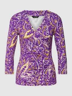 Lauren Ralph Lauren Shirt met lange mouwen en all-over motief model 'ALAYJA'