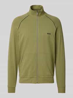 Boss Sweatjack met labelstitching model 'Mix&Match'
