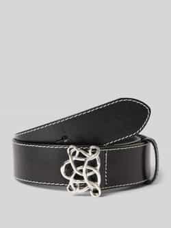 Vanzetti Leren riem met applicatie