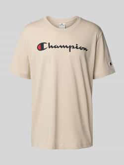 Champion T-shirt met logo en ronde hals