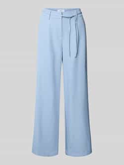 Moves Flared stoffen broek met tunnelkoord model 'Andriana'