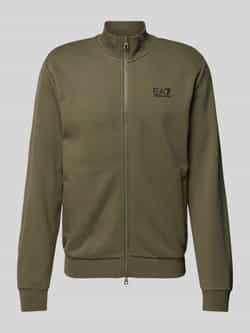Emporio Armani EA7 Sporty Core Identity Rits Sweater Green Heren