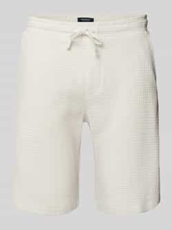 MCNEAL Korte regular fit broek met structuurmotief