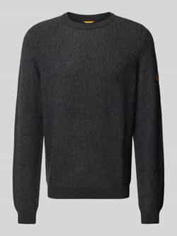 Camel active Katoenmix Gebreide Trui Black Heren