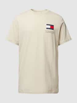 TOMMY JEANS Heren Polo's & T-shirts Tjm Slim Essential Flag Tee Beige