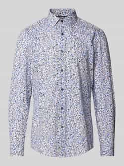 Boss Slim fit zakelijk overhemd met kentkraag model 'Hank'