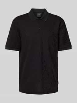 Armani Exchange Klassieke Polo Shirt met Korte Mouwen Black Heren