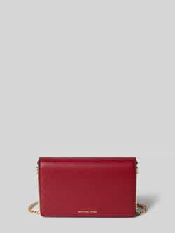 MICHAEL Kors Clutch met runderleer en labelapplicatie model 'JET SET'