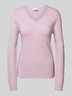 Vila Gebreide pullover met V-hals model 'RIL'