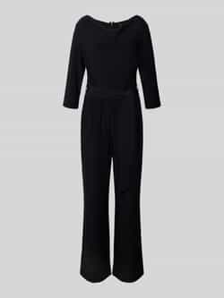 S.Oliver BLACK LABEL Regular fit jumpsuit met cascadehals