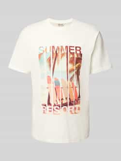 Only & Sons Regular fit T-shirt met motiefprint