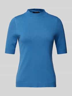 Comma Gebreide pullover met 1 2-mouwen en opstaande kraag