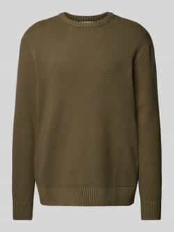 Selected Homme Gebreide pullover met ribboorden model 'HENNY'